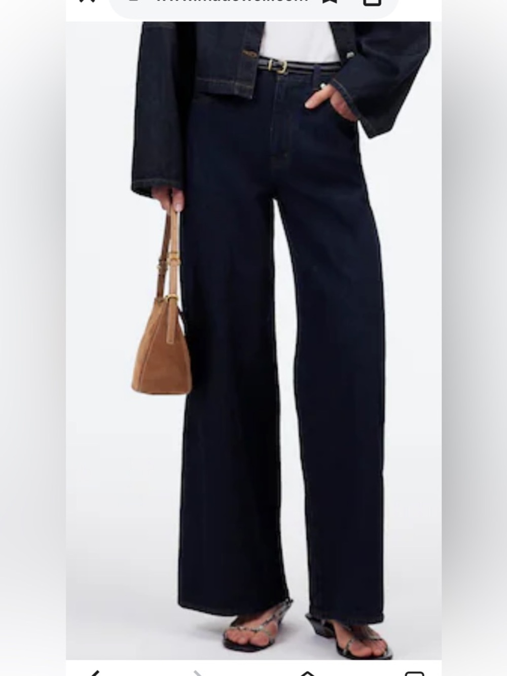 Madewell Superwide High-Rise Jeans Dark Indigo